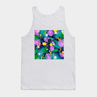 Jungle tropical floral Tank Top